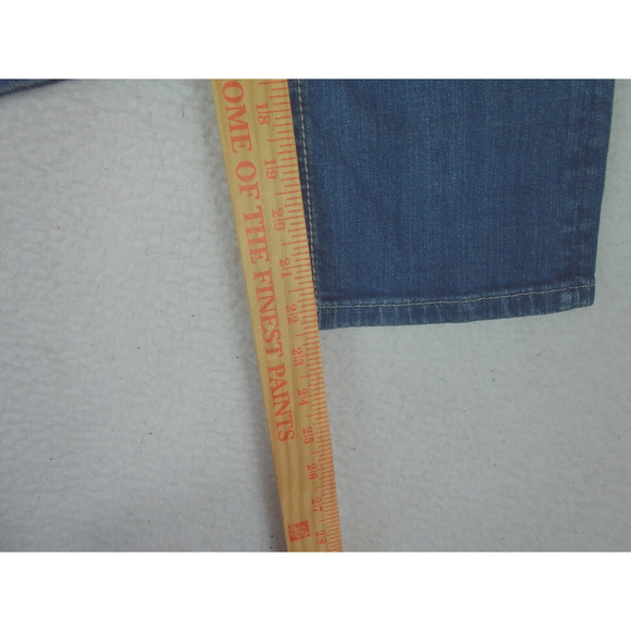 Miss Me‎ Jeans JP6048P5 Fleur De Lis Capri Rhinestone Jeans Medium Wash Size 27 - Picture 6 of 15